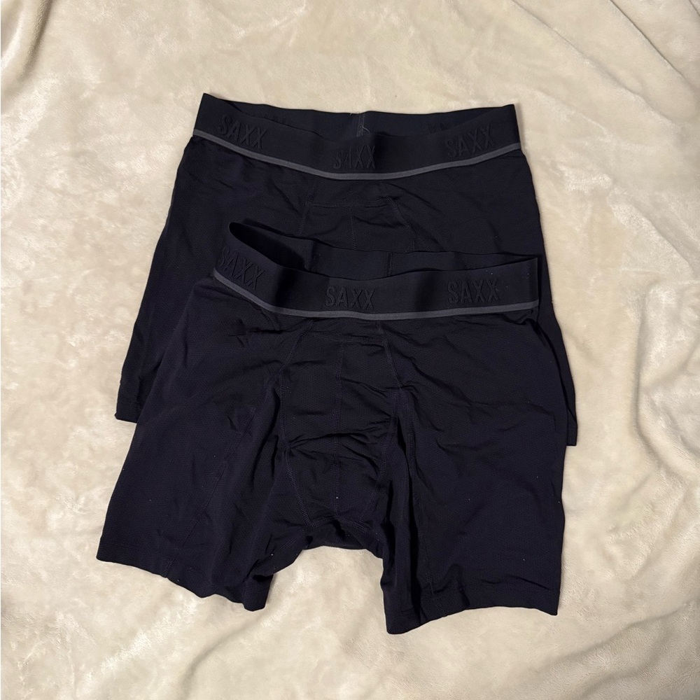 SAXX Men's Black Boxer Briefs